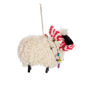 Textilní vánoční ozdoba Sheep – Sass & Belle