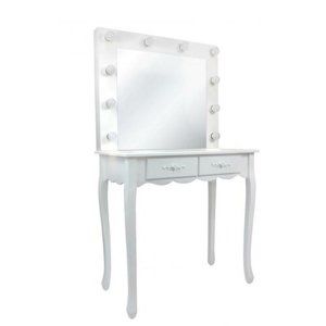 Aldo Kosmetický stolek se zrcadlem Vintage, 140 x 40 x 80 cm