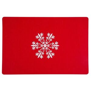 Altom Prostírání Snowflake červená, 30 x 45 cm, sada 4 ks