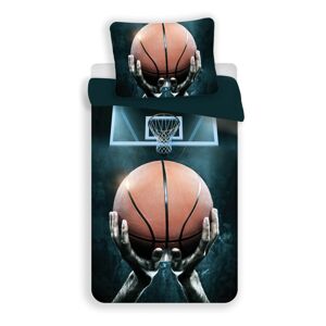 Jerry Fabrics Bavlněné povlečení Basketbal, 140 x 200 cm, 70 x 90 cm