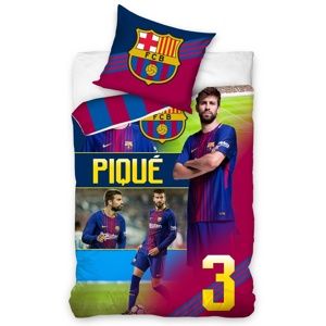 Bavlněné povlečení FC Barcelona Piqué, 140 x 200 cm, 70 x 80 cm