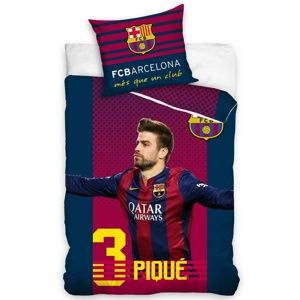 Bavlněné povlečení FC Barcelona Pique, 160 x 200 cm, 70 x 80 cm