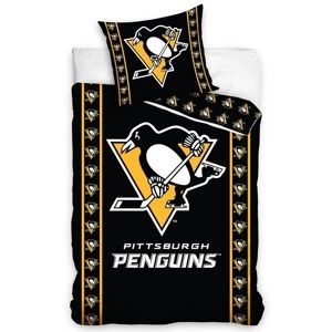 Bavlněné povlečení NHL Pittsburgh Penguins Stripes, 140 x 200 cm, 70 x 90 cm