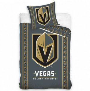 Bavlněné povlečení NHL Vegas Golden Knights Stripes, 140 x 200 cm, 70 x 90 cm