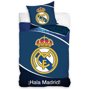 Bavlněné povlečení Real Madrid Dark Blue, 140 x 200 cm, 70 x 90 cm