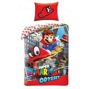 Bavlněné povlečení Super Mario, 140 x 200 cm, 70 x 90 cm