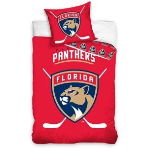 Bavlněné svíticí povlečení NHL Florida Panthers, 140 x 200 cm, 70 x 90 cm