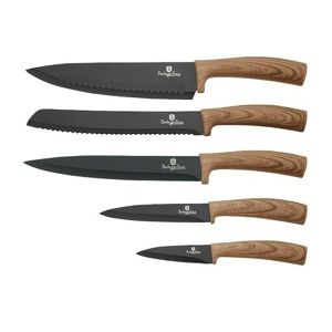 Berlinger Haus 6dílná sada nožů s magnetickým stojanem Ebony Line Maple