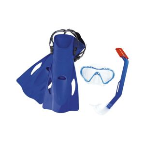 Bestway Šnorchlovací set Firefish modrá – ploutve, brýle, šnorchl