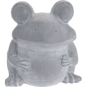 Cementový květináč Žába, 30,5 cm