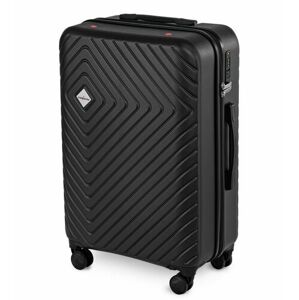 Cestovní kufr na kolečkách Compactor Cosmos L,včetně ruční pumpy,váhy,TSA zámek, 46,5x26x68 cm, černý