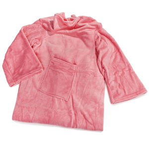 Deka Comfort s rukávy a kapsou růžová, 180 x 135 cm