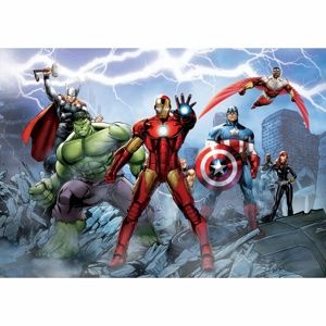 Dětská fototapeta XXL Avengers 360 x 270 cm, 4 díly