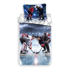Jerry Fabrics Bavlněné povlečení Hokej, 140 x 200 cm, 70 x 90 cm