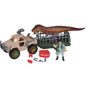 Dětský hrací set Dinosaur trailer, 4 ks