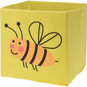Dětský textilní úložný box Včelka, 30 x 30 x 30 cm