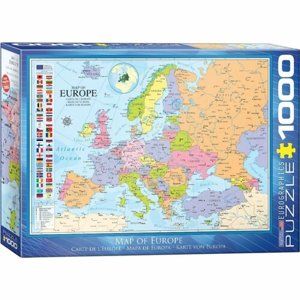 EuroGraphics Puzzle Mapa Evropy, 1000 dílků