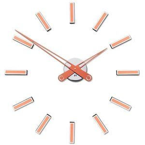Future Time FT9600CO Modular copper Designové samolepicí hodiny, pr. 60 cm