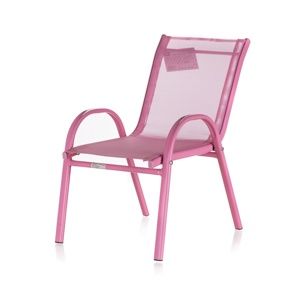 Happy Green Stohovatelná dětská zahradní židle NIKKI růžová