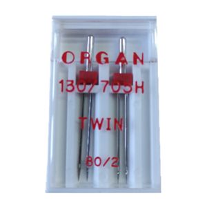 Jehly Organ Needles Twin 80/2