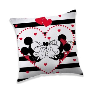 Jerry Fabrics Povlak na polštářek Mickey a Minnie Minnie in Stripes, 40 x 40 cm