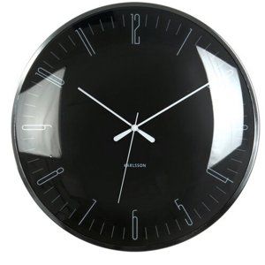 Karlsson 5623BK Designové nástěnné hodiny, 40 cm