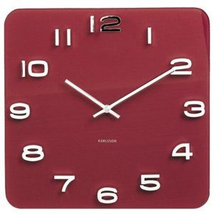 Karlsson 5641RD Designové nástěnné hodiny, 35 cm
