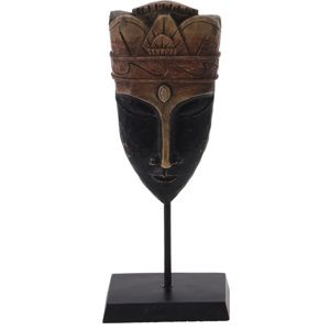 Koopman Dekorační africká maska Masai, 21 cm