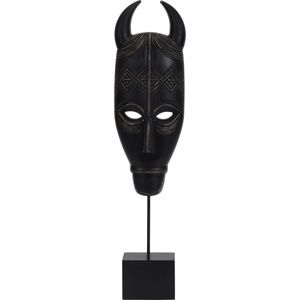 Koopman Dekorační africká maska Mbenu černá, 46 cm