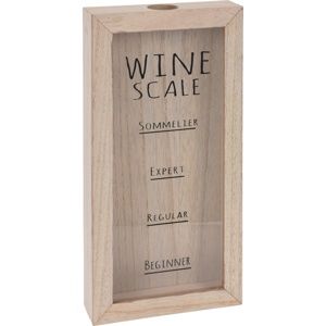 Koopman Dřevěná dekorace Wine Scale, 30 x 15 cm