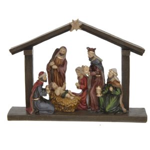 Vánoční dekorace Hvězda nad Betlémem, 20,3 x 5,5 x 15 cm
