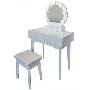 Kosmetický stolek se zrcadlem Beata, 75 x 40  x 133 cm