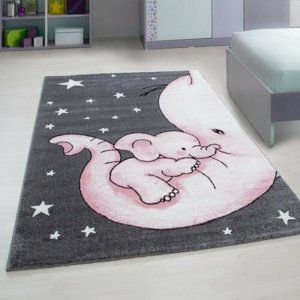 Vopi Kusový dětský koberec Kids 560 pink, 120 x 170 cm