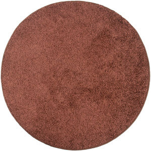 Kusový koberec Color shaggy hnědá, 100 cm