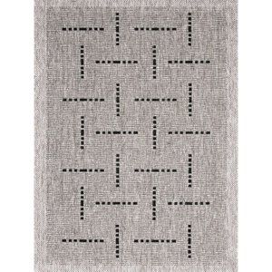Spoltex Kusový koberec Floorlux silver/black 20008, 60 x 110 cm