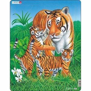 Larsen Puzzle Tygří rodinka, 23 dílků