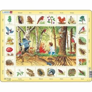 Larsen Puzzle Život v lese, 48 dílků
