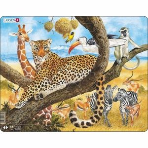 Larsen Puzzle Zvířata v Africe, 48 dílků