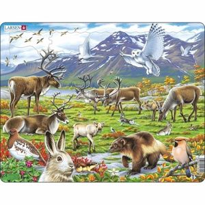 Larsen Puzzle Zvířata ve stepi, 50 dílků