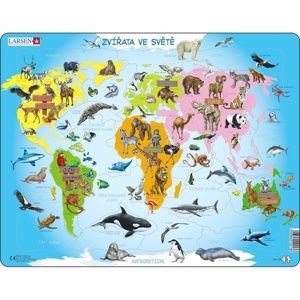 Larsen Puzzle Zvířata ve světě, 28 dílků