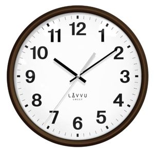 Lavvu LCS4041 nástěnné hodiny Essential wood, pr. 30 cm