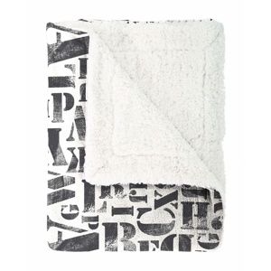 Mistral Home Beránková deka Alphabet černá, 130 x 170 cm