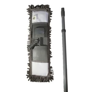 Mop GREY CHENILLE s žinylkovým mikrovláknem 12 x 41 cm a s teleskopickou tyčí 68-120 cm