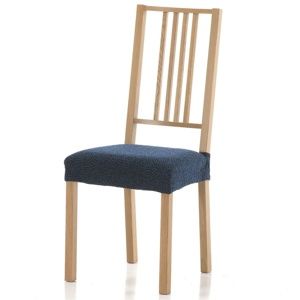 Multielastický potah na sedák na židli Petra modrá, 40 - 50 cm, sada 2 ks
