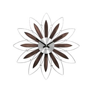Nástěnné hodiny Lavvu Crystal Flower LCT1110 hnědá, 49 cm
