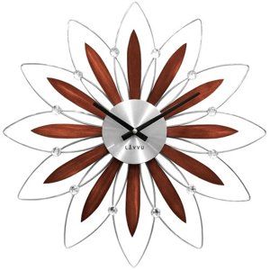 Nástěnné hodiny Lavvu Crystal Flower LCT1111, pr. 49 cm