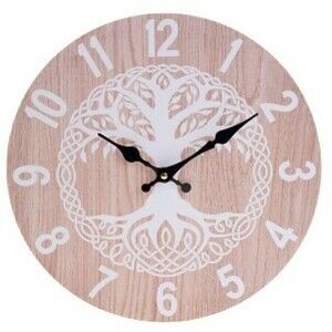 Nástěnné hodiny Linden, pr. 34 cm, dřevo