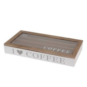Orion Dřevěný box na kávové kapsle Coffee