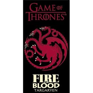 Osuška Game of Thrones Fire and Blood, 70 x 140 cm