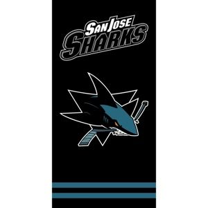 Osuška NHL San Jose Sharks Black, 70 x 140 cm